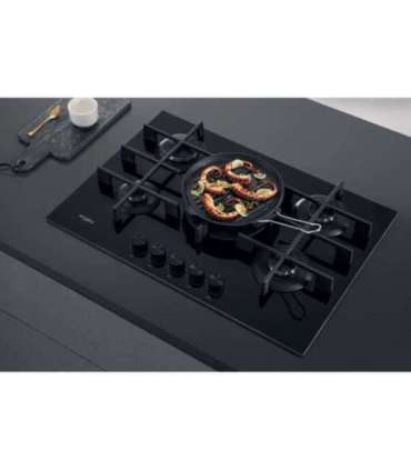 Whirlpool AKWL 728/NB Black Built-in 75 cm Gas 5 zone(s)