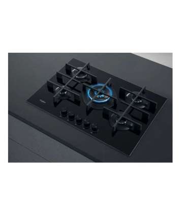 Whirlpool AKWL 728/NB Black Built-in 75 cm Gas 5 zone(s)
