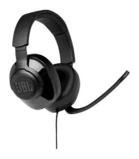 JBL Quantum 200 Headphone Wired Gaming Headset with Microphone, Black EU