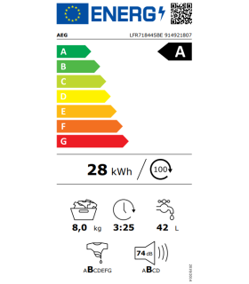 Washing machine AEG LFR71844SBE