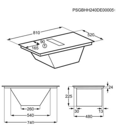 Hob and Hood (2in1) ELECTROLUX ECC8344