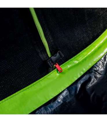 LEAN Garden Trampoline with Inner Net Black and Green 252CM 8FT