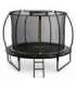 LEAN Garden Trampoline with Inner Net Black and Green 252CM 8FT
