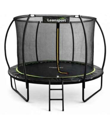 LEAN Garden Trampoline with Inner Net Black and Green 252CM 8FT