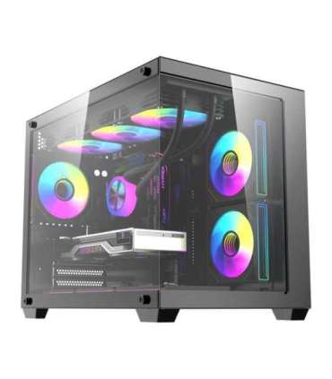 DarkFlash B275 PRO computer case (black) + 6 fans