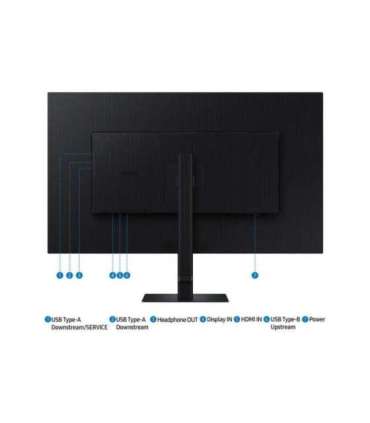 Samsung S80D computer monitor 94 cm (37") 3840 x 2160 pixels 4K Ultra HD LCD Black