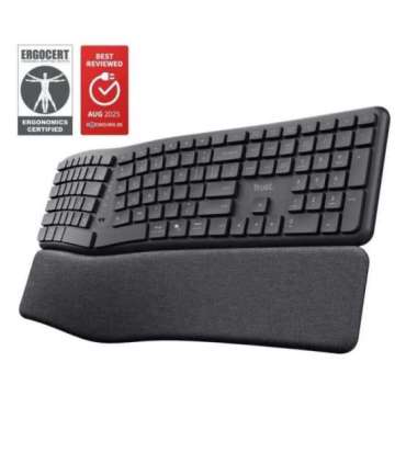 Trust Keyra Ergonomic multidevice wireless keyboard