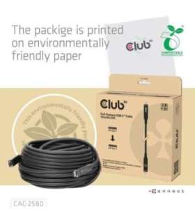 CABLE USB-C 15M/M/M CAC-2580 CLUB3D