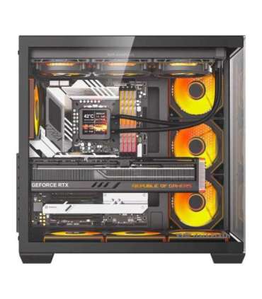 DarkFlash C280 computer case (black) + 7 fans
