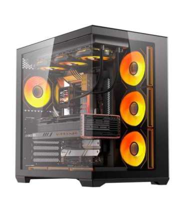 DarkFlash C280 computer case (black) + 7 fans
