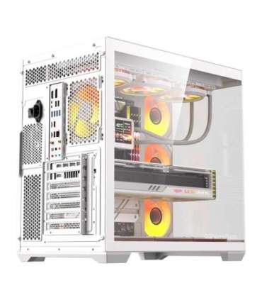 DarkFlash C280 computer case (white) + 7 fans