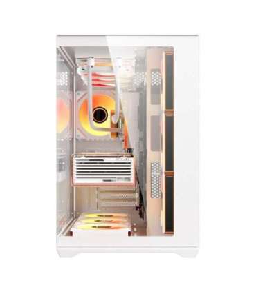 DarkFlash C280 computer case (white) + 7 fans