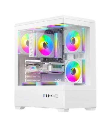 DarkFlash C365 computer case (white) + 5 fans