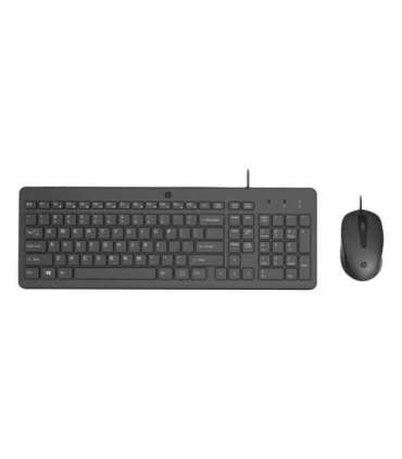 HP 150 USB Wired Mouse Keyboard Combo - Black - US ENG