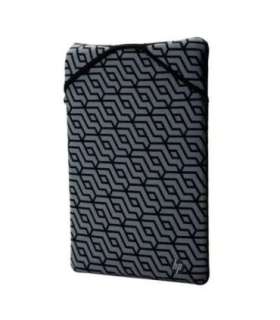HP 15.6 Rerversible Sleeve - Black, Geometric pattern