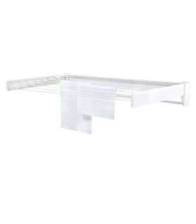 Leifheit 83100 laundry drying rack/line Wall-mounted rack White