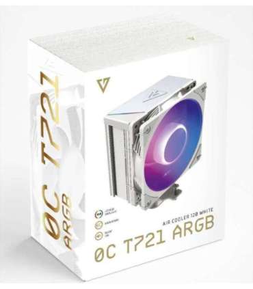 MODECOM Volcano 0C T721 ARGB Processor Air cooler 12 cm White