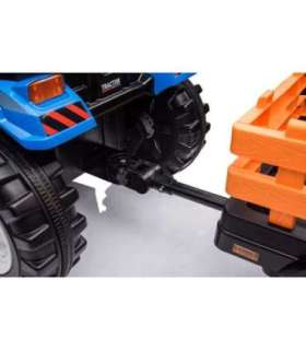 Battery-operated tractor with trailer Hercules Blue 24V