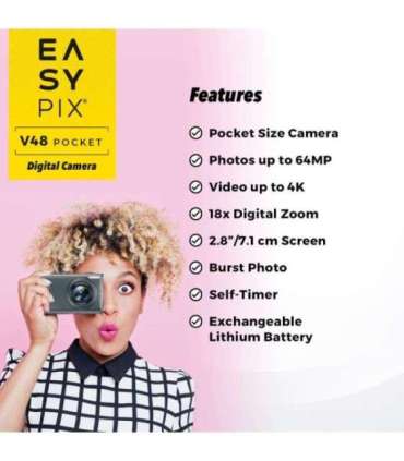 Easypix V48 Pocket Anthrazite