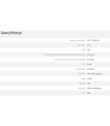 AVTEK WALL-MOUNTED SPEAKER WS 510