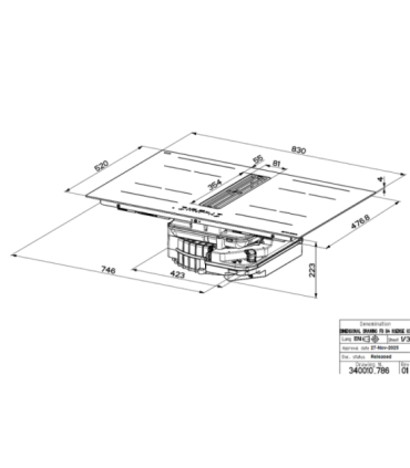 Hob and Hood (2in1) FABER GALILEO WIDE A830