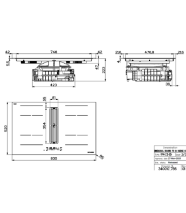 Hob and Hood (2in1) FABER GALILEO WIDE A830