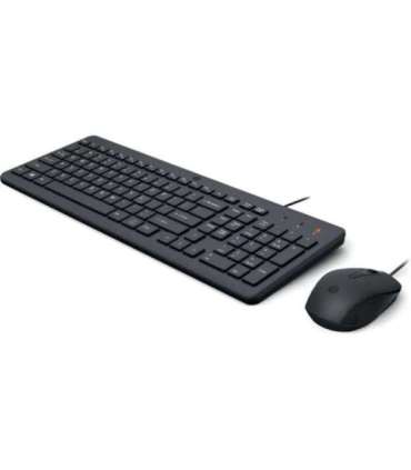 HP 150 USB Wired Mouse Keyboard Combo - Black - US ENG