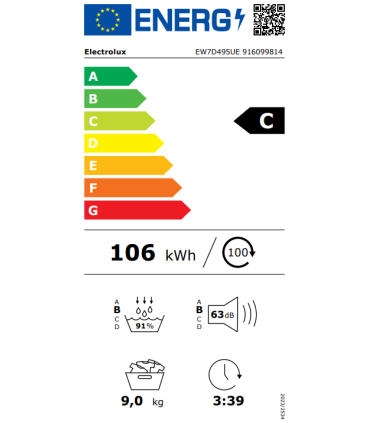 Dryer ELECTROLUX EW7D495UE