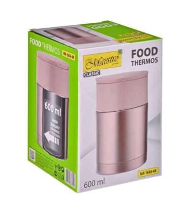 Dinner thermos Maestro MR-1636-60 600 ml, pink