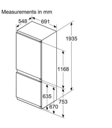 Fridge BOSCH KBN96NSE0