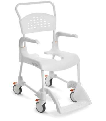 ETAC Clean Wheelchair 49 cm/ 2 brakes with toilet function White