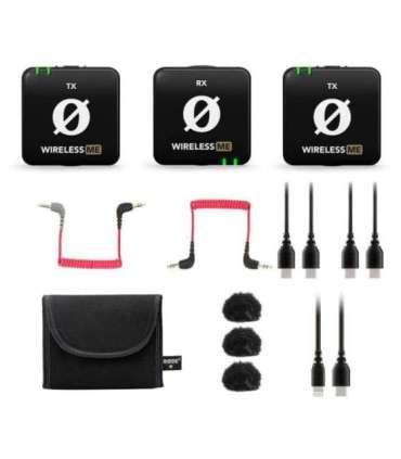 RØDE Wireless ME Dual - compact wireless microphone system with two transmitters for two-channel recording