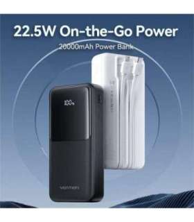 POWER BANK USB 20000MAH 22.5W/WHITE FHPW0 VENTION