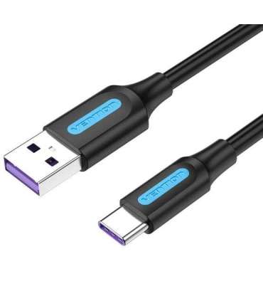 CABLE USB-C TO USB2.0/1M PVC BLACK CORBF VENTION