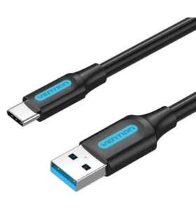 CABLE USB3.0 TO USB-C MALE/2M BLACK COZBH VENTION