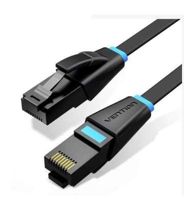 PATCH CABLE CAT.6 UTP/0.5M BLACK IBJBD VENTION