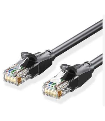 PATCH CABLE CAT.6 UTP/8M BLACK IBEBK VENTION