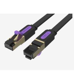 PATCH CABLE CAT.7 FLAT/10M BLACK ICABL VENTION