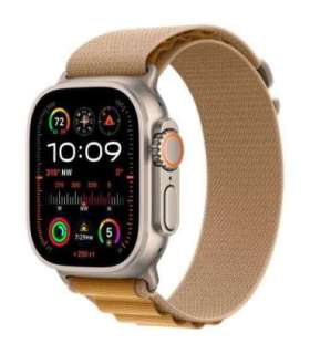 Apple Watch Ultra 2 GPS + Cellular 49mm Titanium Case with Tan Alpine Loop Strap Medium EU MX4F3