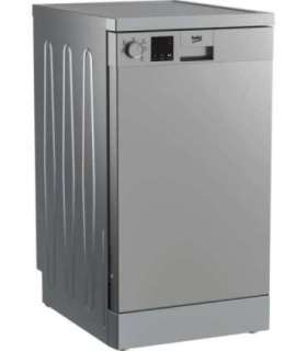 BEKO Free standing Dishwasher DVS05024S, Energy class E (old A++), 45 cm, 5 programs, Silver