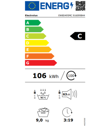 Dryer ELECTROLUX EW8D495MC