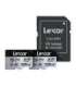 Set of 2 Lexar High-Performance Silver Plus microSDXC 2x128GB memory cards + adapter