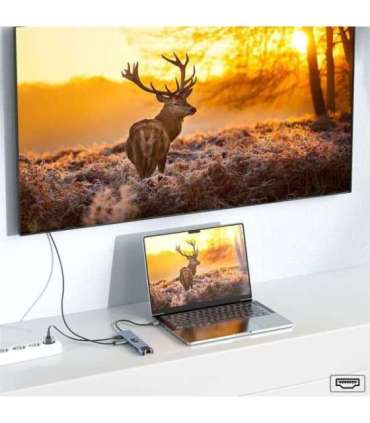 Hawk HW-HUB801 8in1 Adapter USB-C