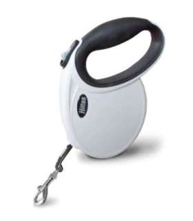 HILTON Smart dog M (20kg) - retractable leash - white-black - 4 m