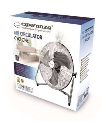 Circulation fan 18'' ESPERANZA EHF006 CYCLONE Chrome