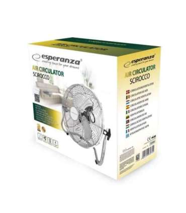 Esperanza EHF005 Scirocco Circulating Fan 12'', chrom