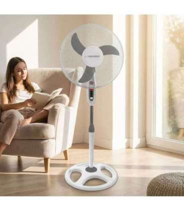Esperanza EHF002WE, 16 '' standing fan, White and Gray