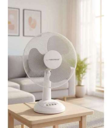 Esperanza EHF003WE, 12'' desk fan, White and Gray
