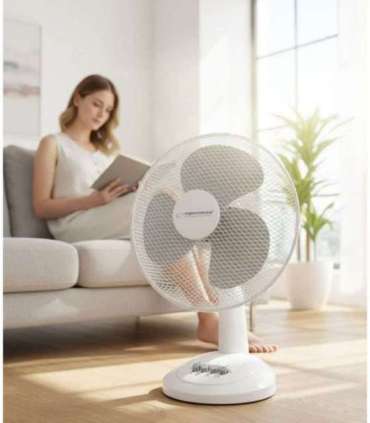 Esperanza EHF003WE, 12'' desk fan, White and Gray