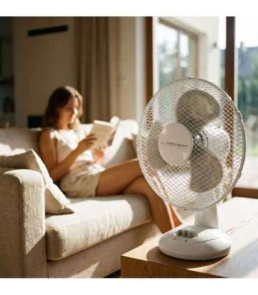 Desktop fan 9" Esperanza EHF004WE ZEPHYR White-Gray